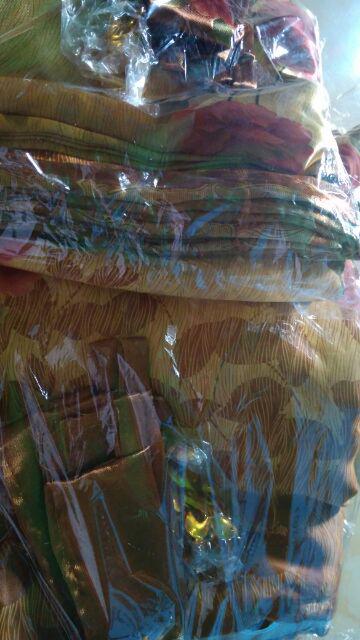 Gorden Pintu Kamar Minimalis Blackout Import Printing Coklat Pink Model Smokring Ukuran 130 X 230