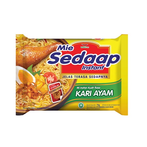 

Sedap Mie Instan Kuah Rasa soto/ayam bawang/kari/bakso/ayam spesial