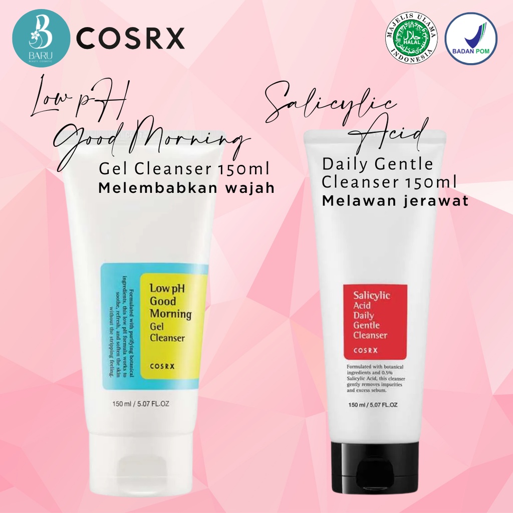 ⭐BARU SBY⭐ COSRX Low pH Good Morning Gel Cleanser & Gentle Cleanser By Sociolla | Pembersih Wajah | 