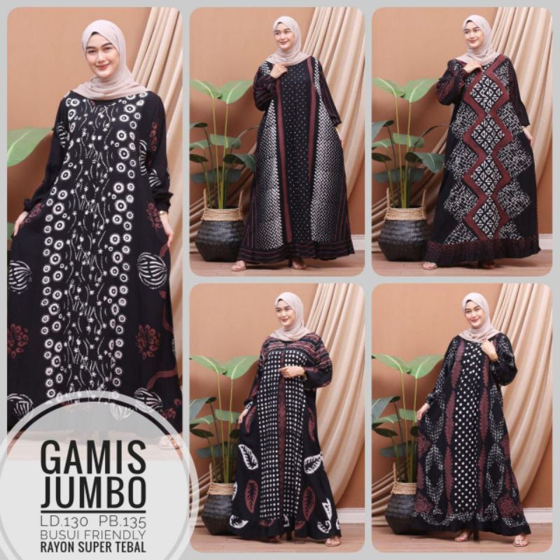 gamis jumbo coklat