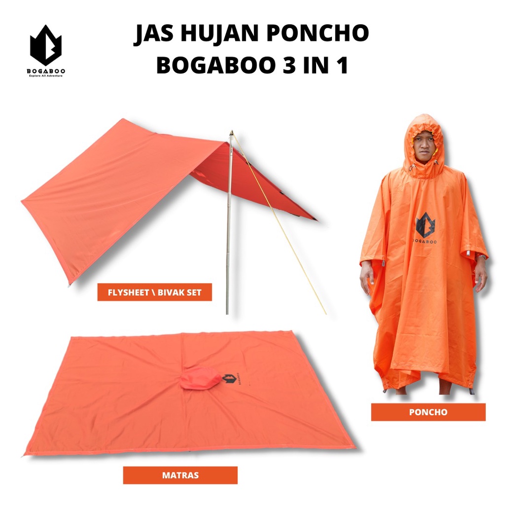 Ponco Bogaboo - Pelindung Hujan - RaIncoat - Mantel Hujan - JAS HUJAN - MANTEL