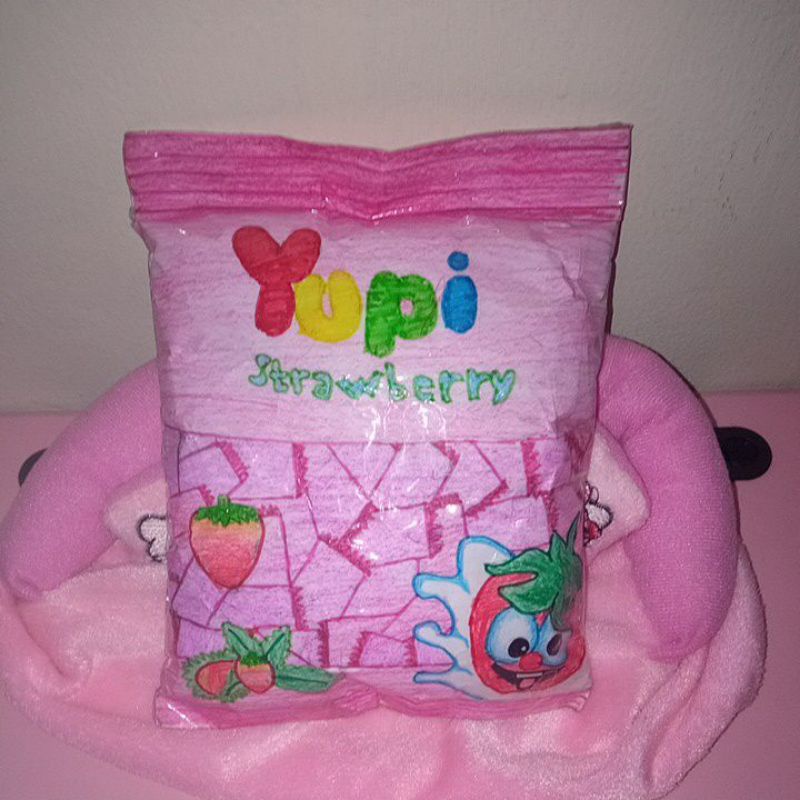 Paper Squishy Homemade||Yupi Strawberry