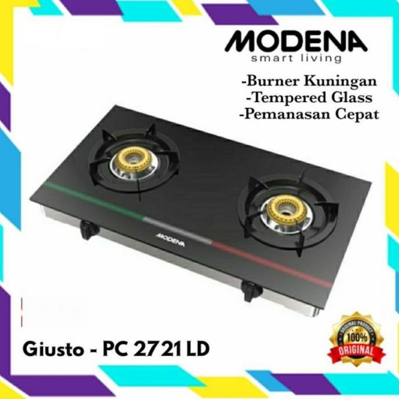 MODENA KOMPOR GAS KACA 2TUNGKU LIMITED EDITION PC2721