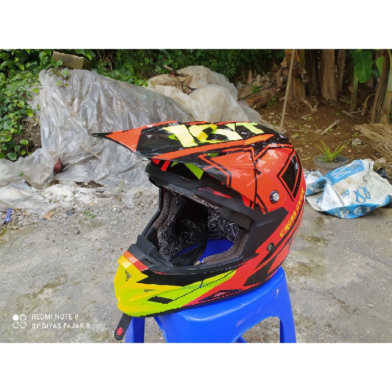 HELM KYT SUPER FLUO CROSS