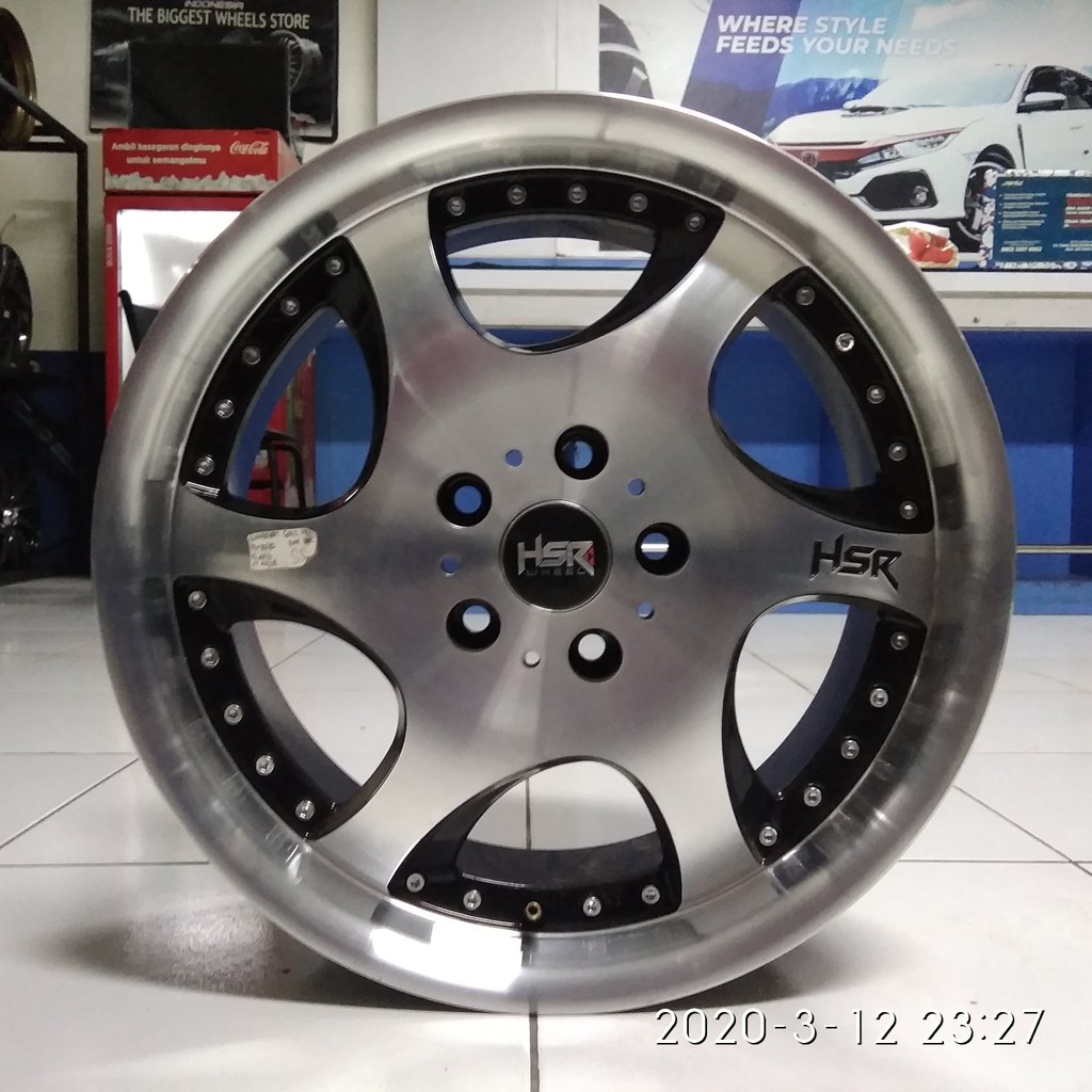 Velg mobil racing ring 17 lebar 75-85 pcd 5x1143 hsr gangnam style