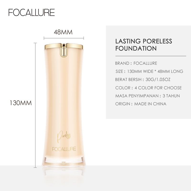 Focallure Perfect Base Poreless Foundation Liquid Matte Focallure Foundation Lasting Poreless Foundation Focallure