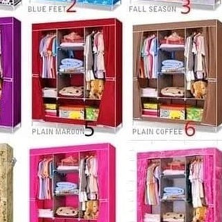 Lemari Pakaian Lemari Kain Lemari Plastik Portable Lemari Pakaian Lemari Kain Lemari Plastik Portable
