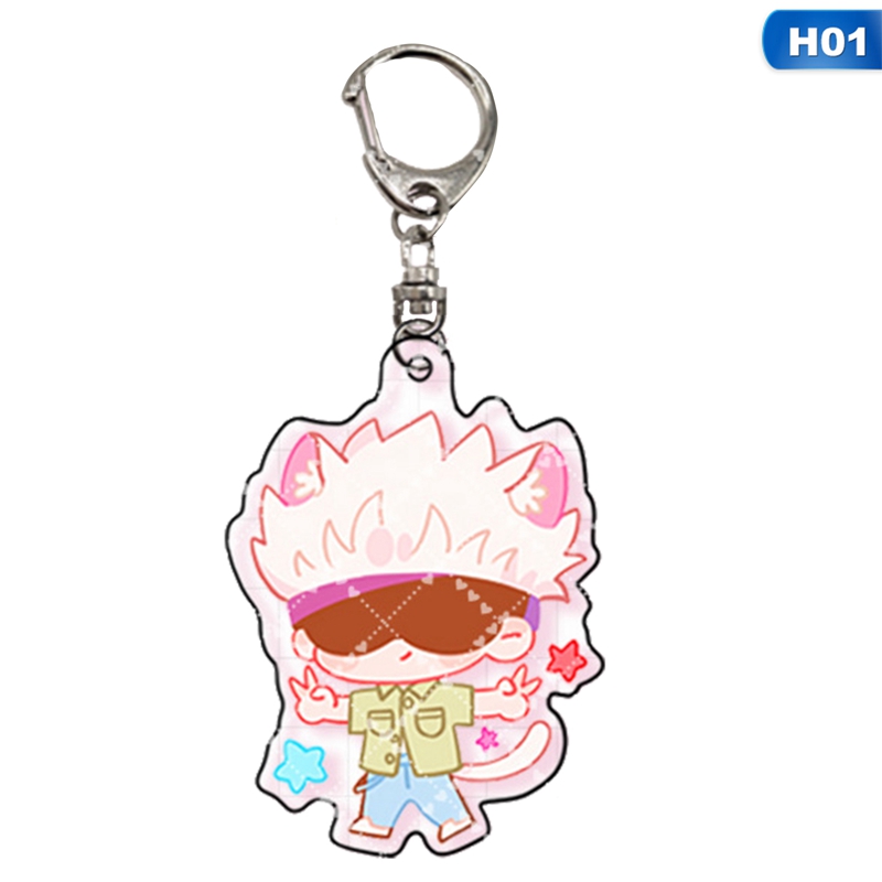 Jujutsu Kaisen Yuji Itadori Kugisaki Nobara Acrylic Keychain Key Rings Badge Hot