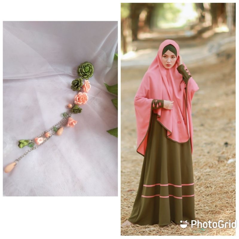 Bros juntai mawar panjang/bros mewah/ bros bunga/bros kristal/bros aulia/aulia fashion