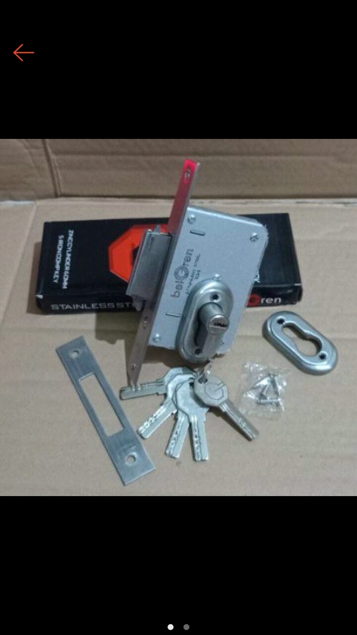 Body Pintu Sliding Belgran / Kunci Mekar / Kunci Pintu Geser / Body Pintu Geser High Quality