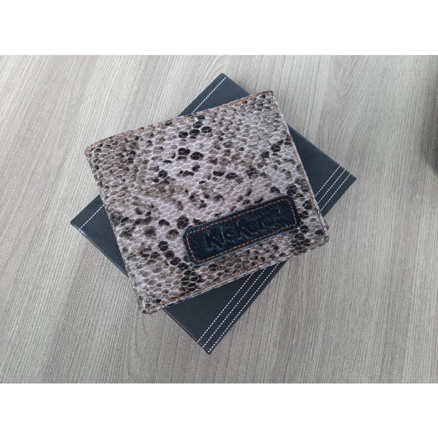 Dompet pria kulit Asli/ Dompet cowok lipat kulit sapi motif sisik