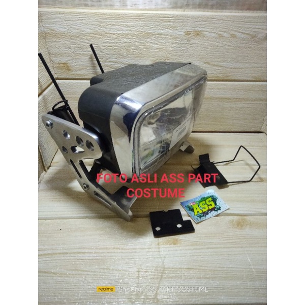 Breket Lampu RX KING Copy Bpro-breket lampu RX king B pro crome poles set kanan kiri terbaik terlaris-Paket lampu