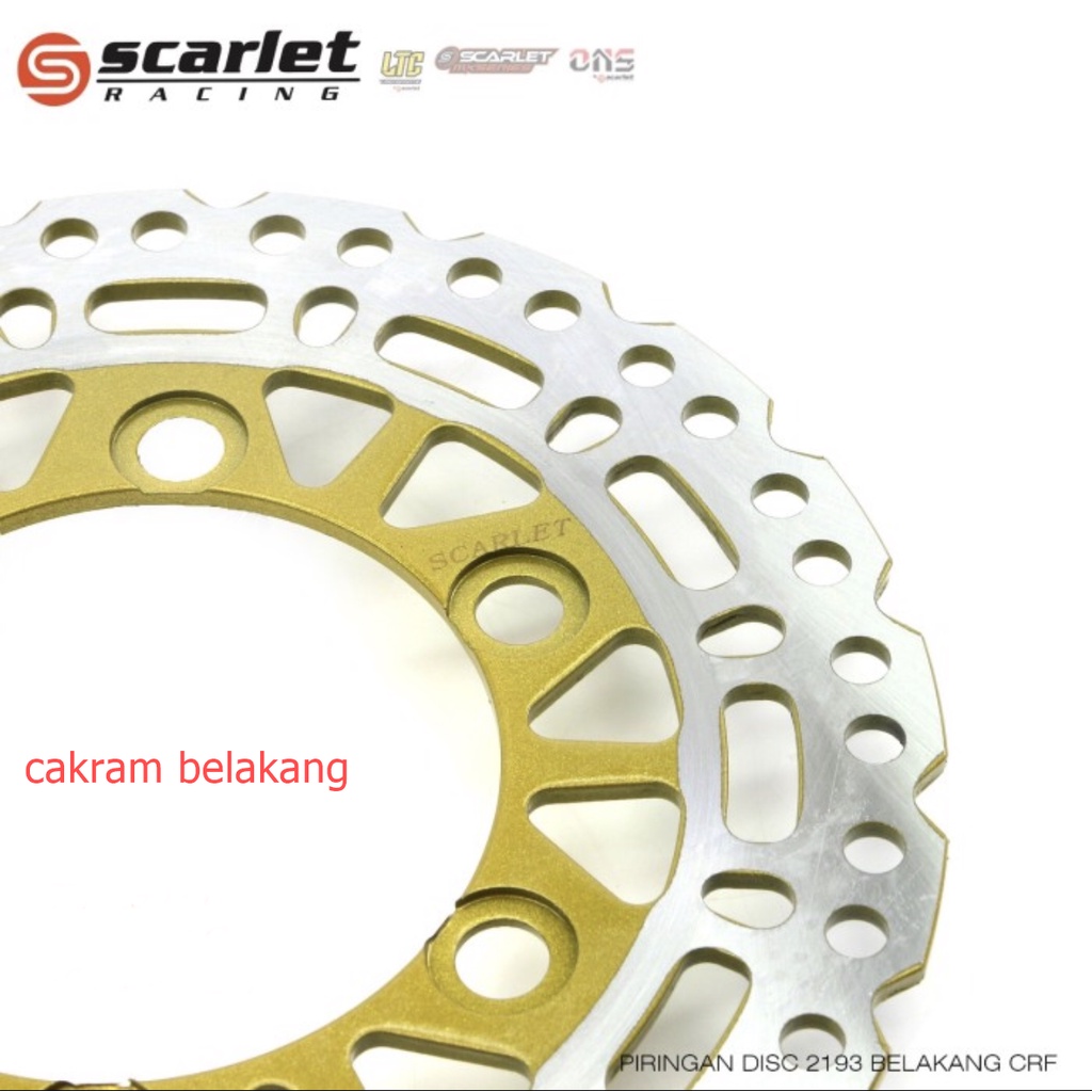 PIRINGAN BELAKANG DTRACKER-KLX 150 BF-KLX 250CC SCARLET RACING DISK CAKRAM BELAKANG KAWASAKI DTRACKER-KLX 190MM 220MM