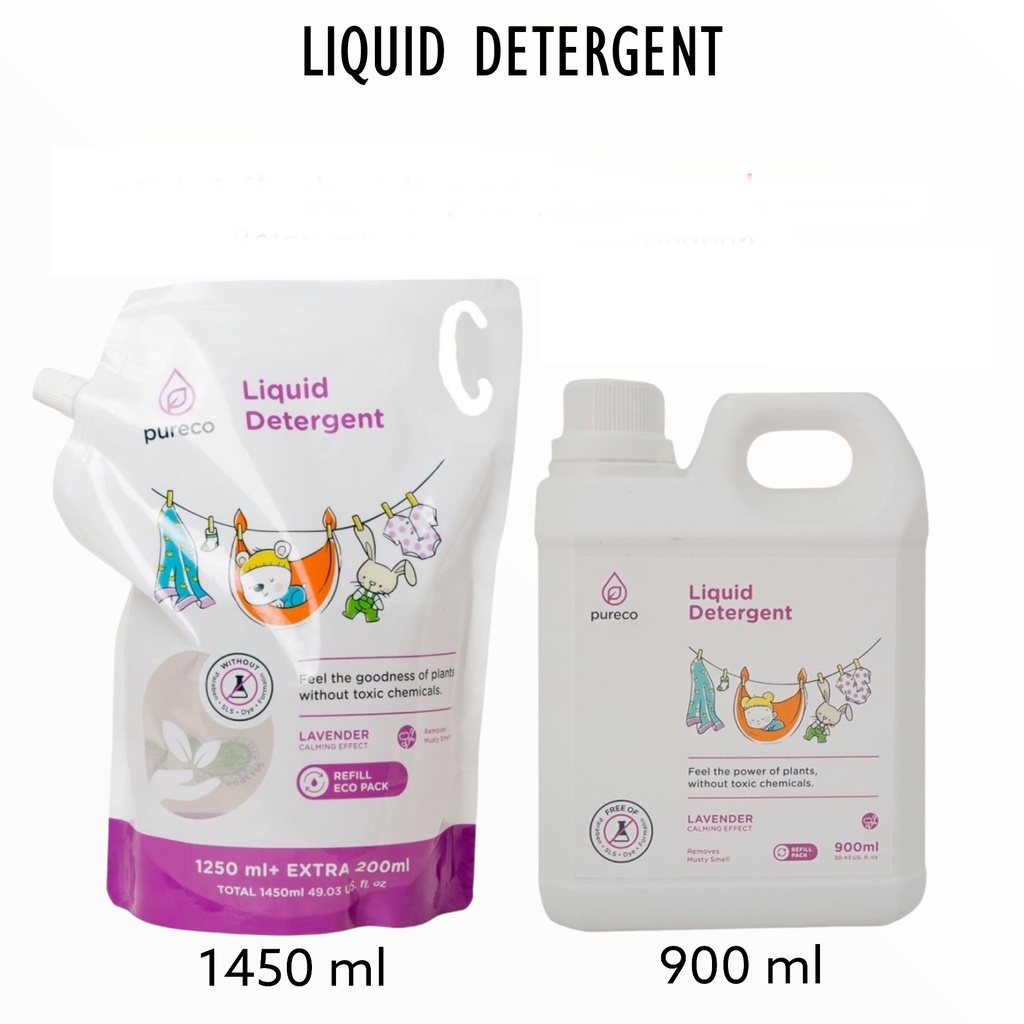 Pureco Liquid Laundry Detergent refill / sabun cuci baju bayi