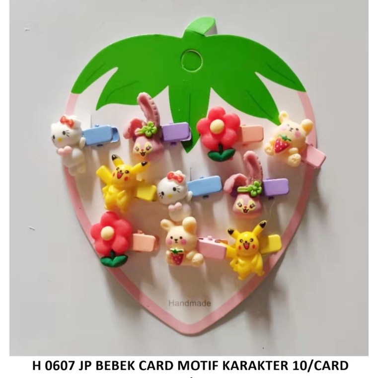 

MODEL BARU JEPIT BEBEK CARD KARAKTER ISI 10 PCS