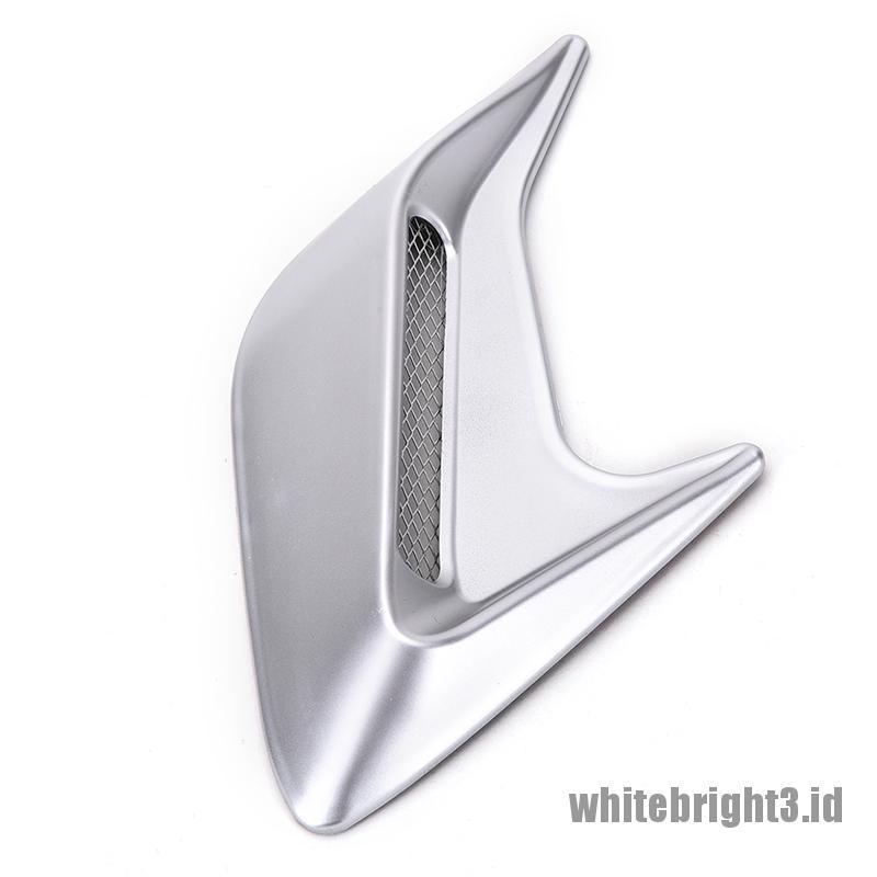 2 pcs Simulasi Ventilasi Udara Samping Mobil Warna Putih