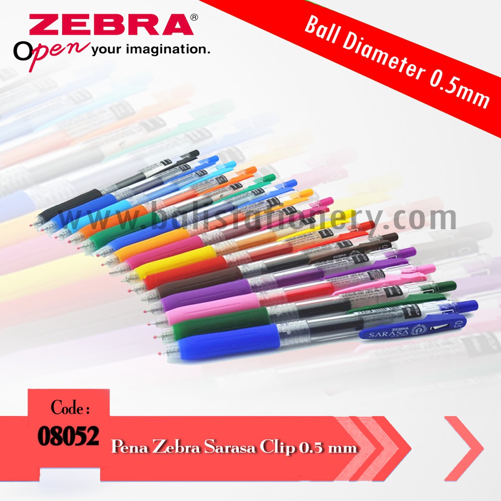 

Pena Gel Zebra Sarasa clip 0.5 mm