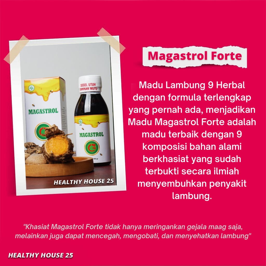 Magastrol Forte - Madu Magastrol 100% Original Asli Madu Lambung - Obat Maag Kronis & Asam Lambung Naikd - Gerd Terbukti Berkhasiat Atasi Perut Sakit Perih Kembung Mual & Muntah-3