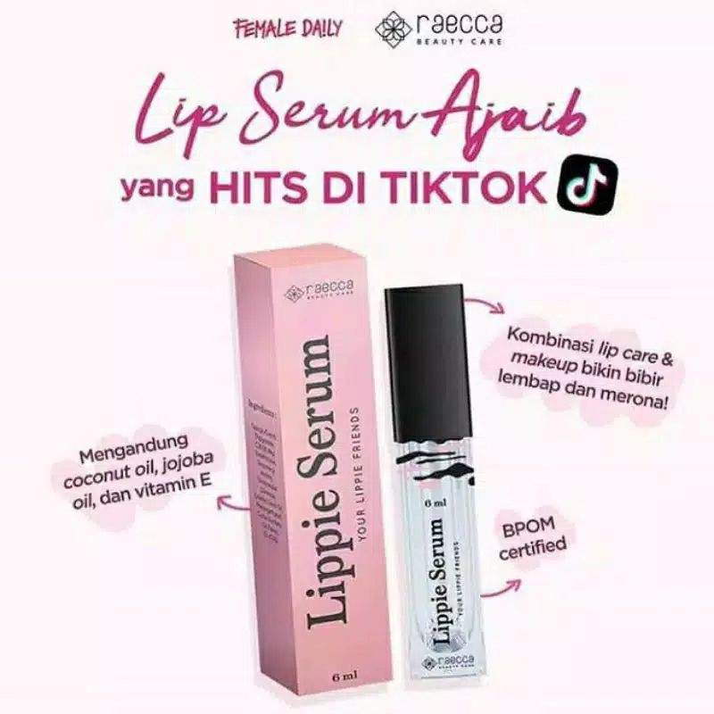 READY SERUM BIBIR VIRAL BEST SELLER | Lippie Serum by Raecca Original BPOM 6 ml