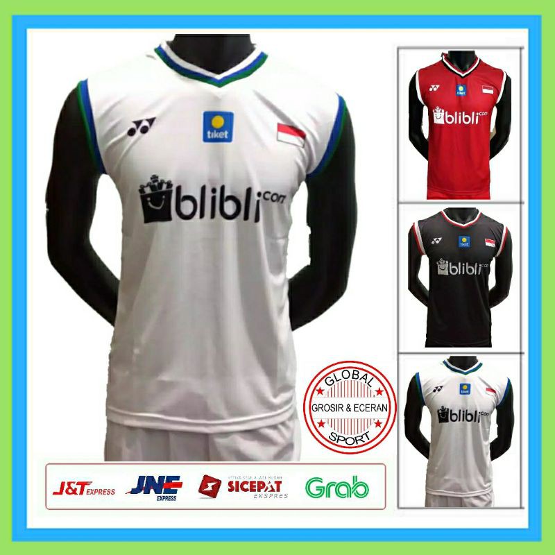 kaos badminton singlet / oblong badminton / baju kaos jersey olahraga bulutangkis Y155