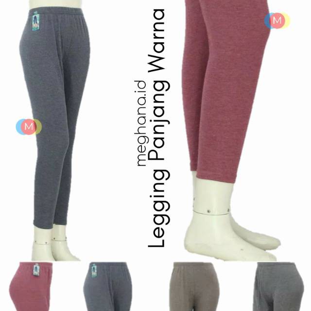 TERMURAH !! Legging Warna Panjang Spandex Rayon Warna Merah, Abu,Tiramisu, Biru Sembur Panjang 4L