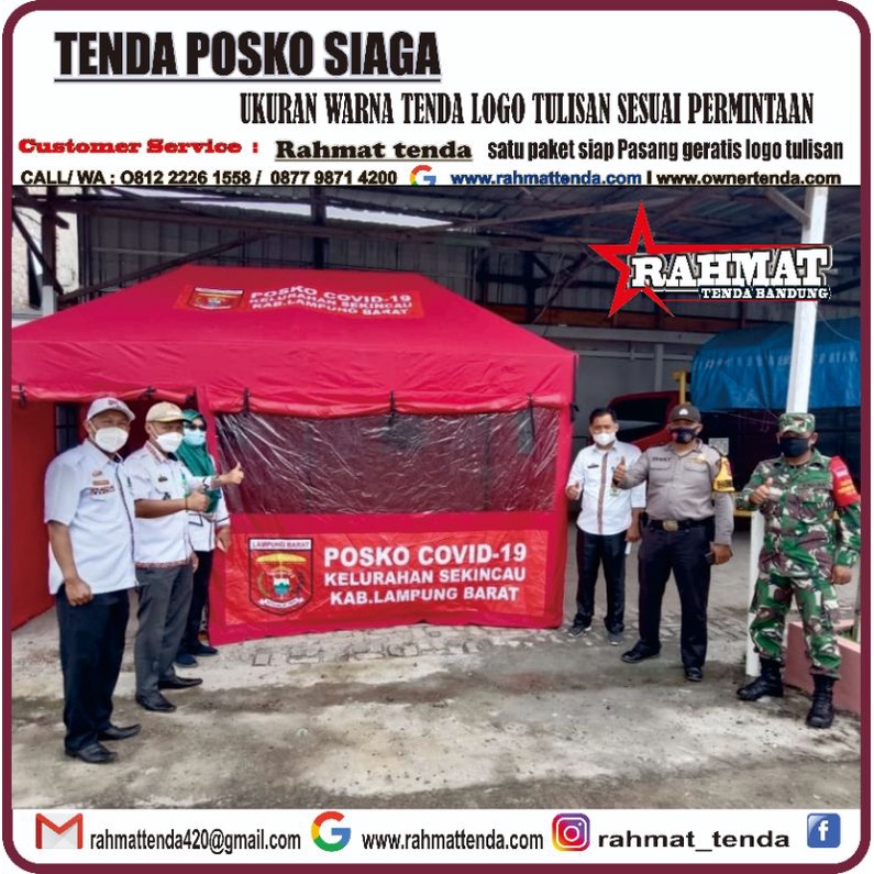 Tenda Posko Siaga Kesehatan UK 3x4
