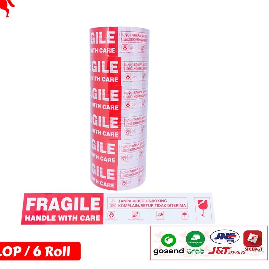 

Best - Lakban OPP Tape / Lakban Fragile KSATRIA Tape 45mm x 60 Yard 1 Slop .,