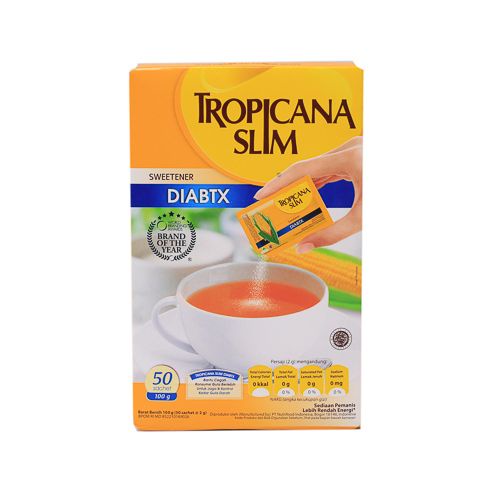 Tropicana Slim Sweetener DIABTX 50 Sachet