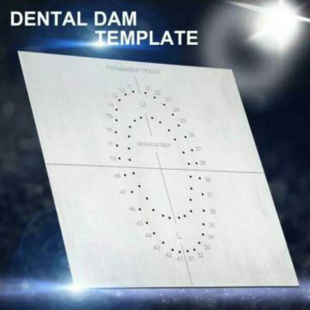 Alice dental rubber dam template contoh rubberdam dam design gigi titik