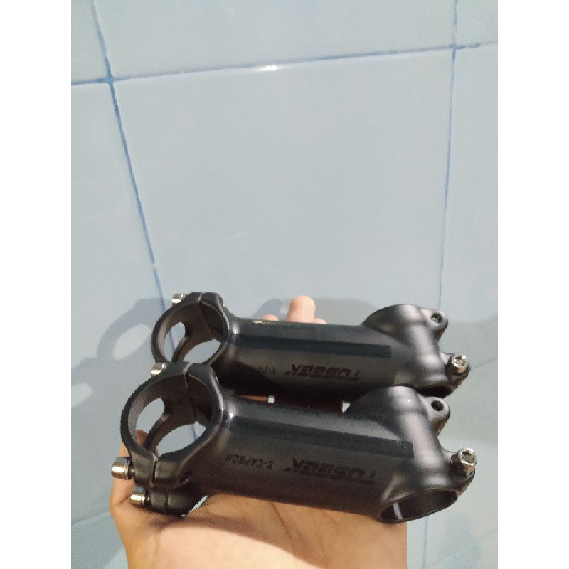 Stem Toosek Serat Carbon, Stem, Handlebar, Stem ringan, stem kokoh, stem hitam, full carbon, stem.