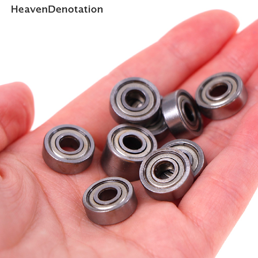 (Heavendenotation) 10pcs Bola Bearing Deep Groove Bahan Carbon Steel Ukuran 5x14 X 5mm 605zz