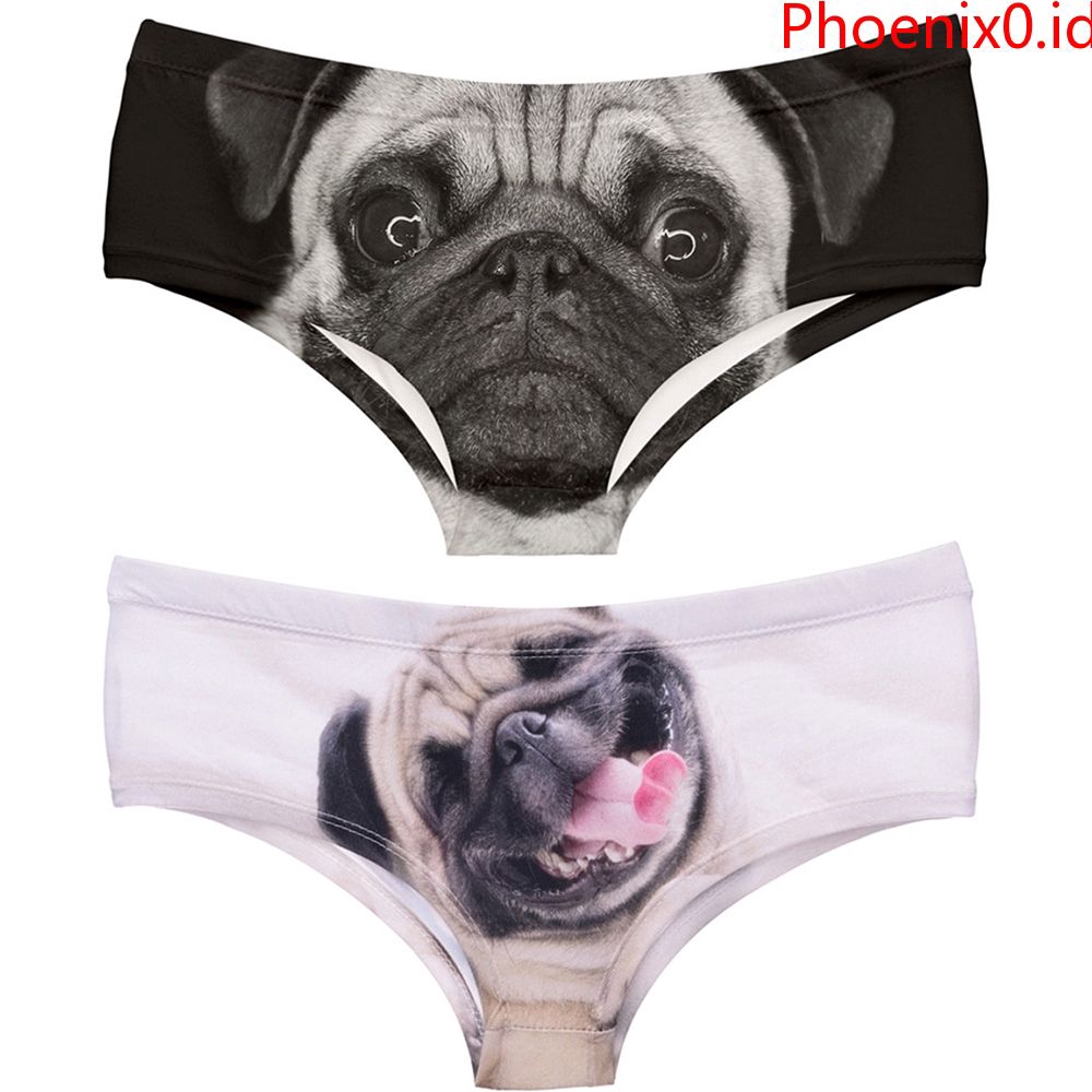 Celana Dalam Brief Katun Elastis Motif Kartun Anjing Untuk Anak