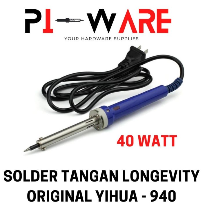 ORIGINAL YIHUA 940 Solder Tangan 40W 40 Watt Soldering Iron Longevity