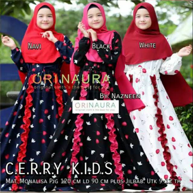 Cerri kids by orinaura/gamis anak/gamis kids/gamis set