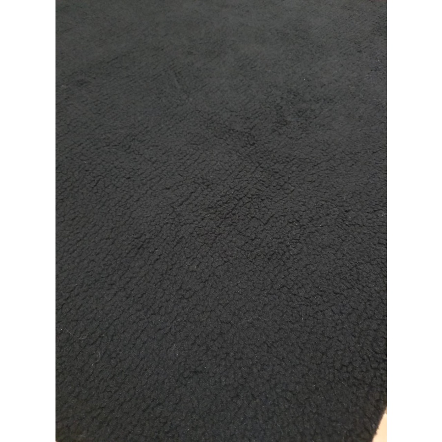 Karpet Bulu Super Lembut OASIS by FONIX Busa Empuk Anti Slip 150 x 190 Black, Rasfur Korea-2