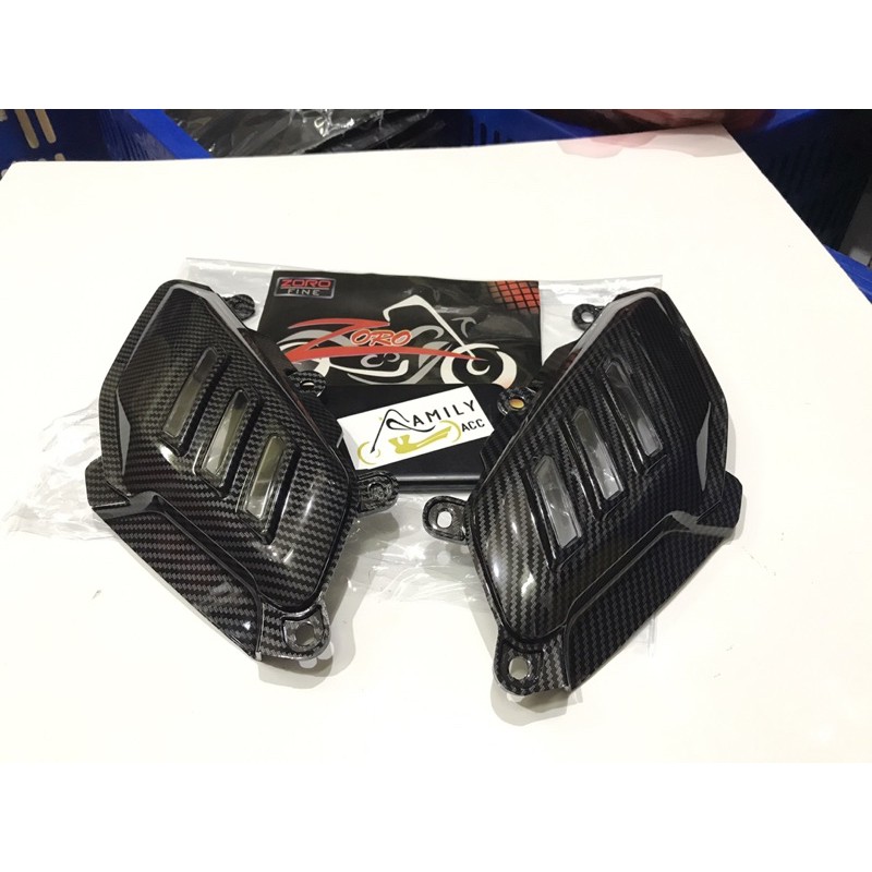 Cover Body Pijakan Kaki Samping Nmax Lama Carbon Sirip Hiu Nmax Zoro