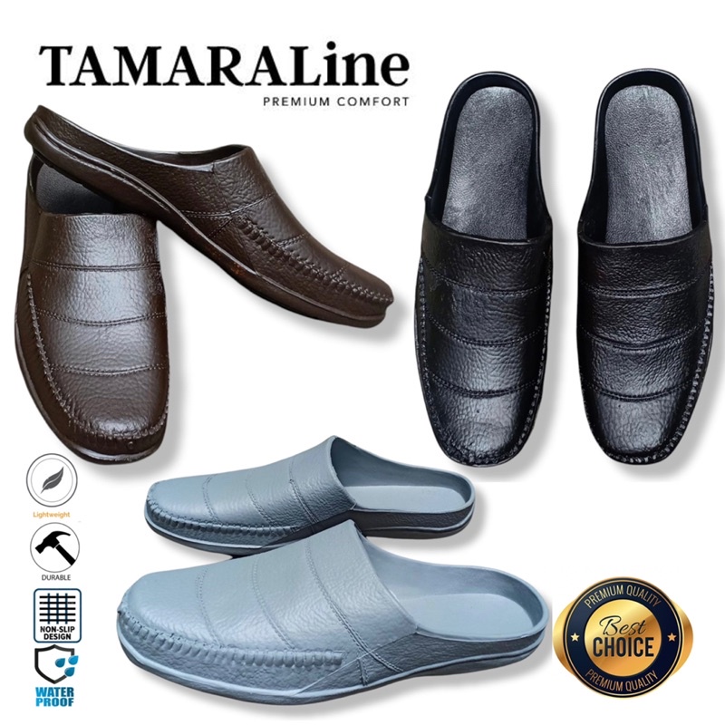 Sandal Sepatu Selop Karet Pria Anti licin Murah Promo TAMARALine 213