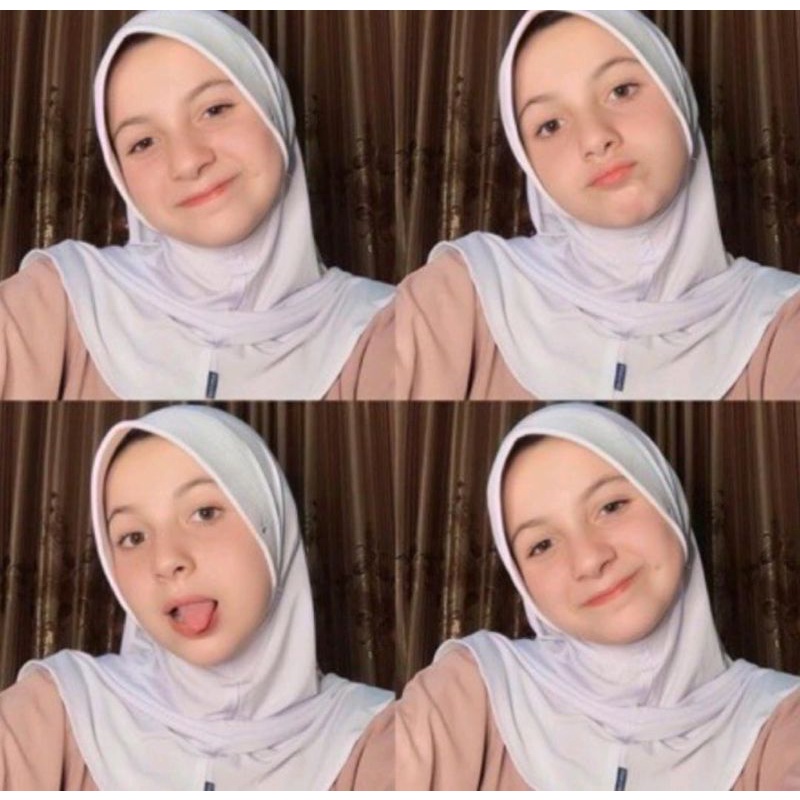 hijab instan oval jersey  / kerudung oval / bergo instan jersey tutup dada-2