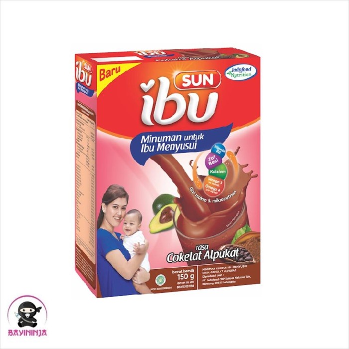 

SUN IBU Susu Ibu Menyusui Cokelat Alpukat 150 g T-Ninjabayi 01