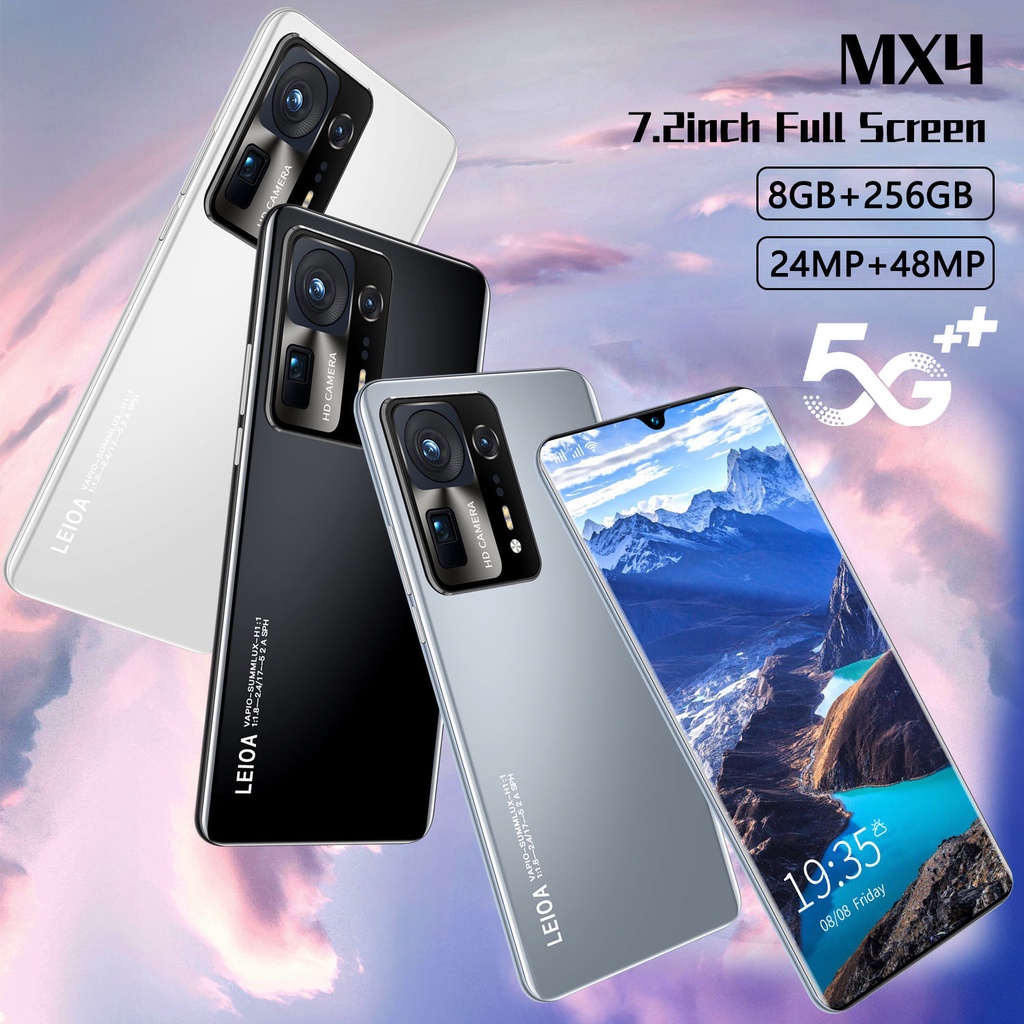 【Kualitas Tinggi】Pendatang Baru MIX4 Pro HP Smartphone RAM 8GB+256GB Handphone Murah Promo Cuci Gudang Android Ponsel Baru Original 7.2Inci 5G HD Screen Mobile Phone Best Gaming Performance Cellphone