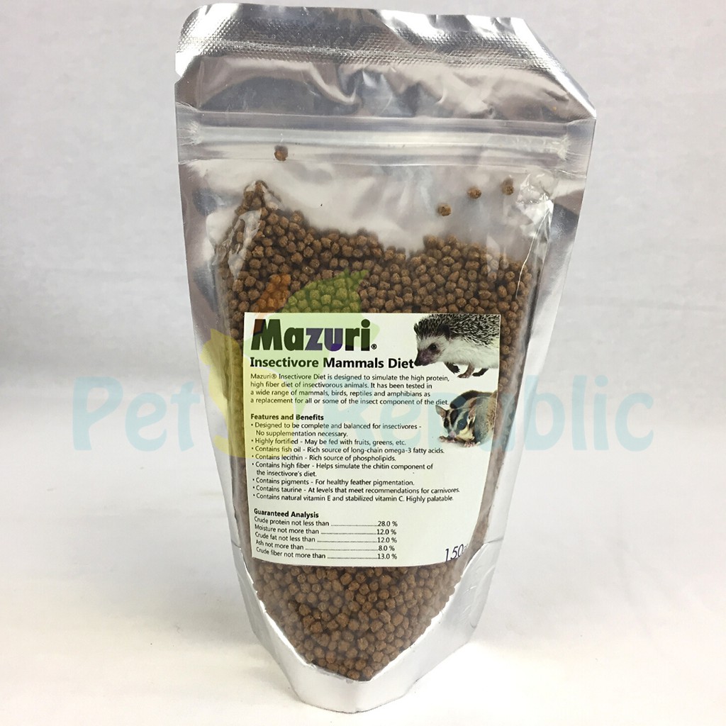 

MAZURI Makanan Landak / Sugarglider INSECTIVORE Mamals150gr