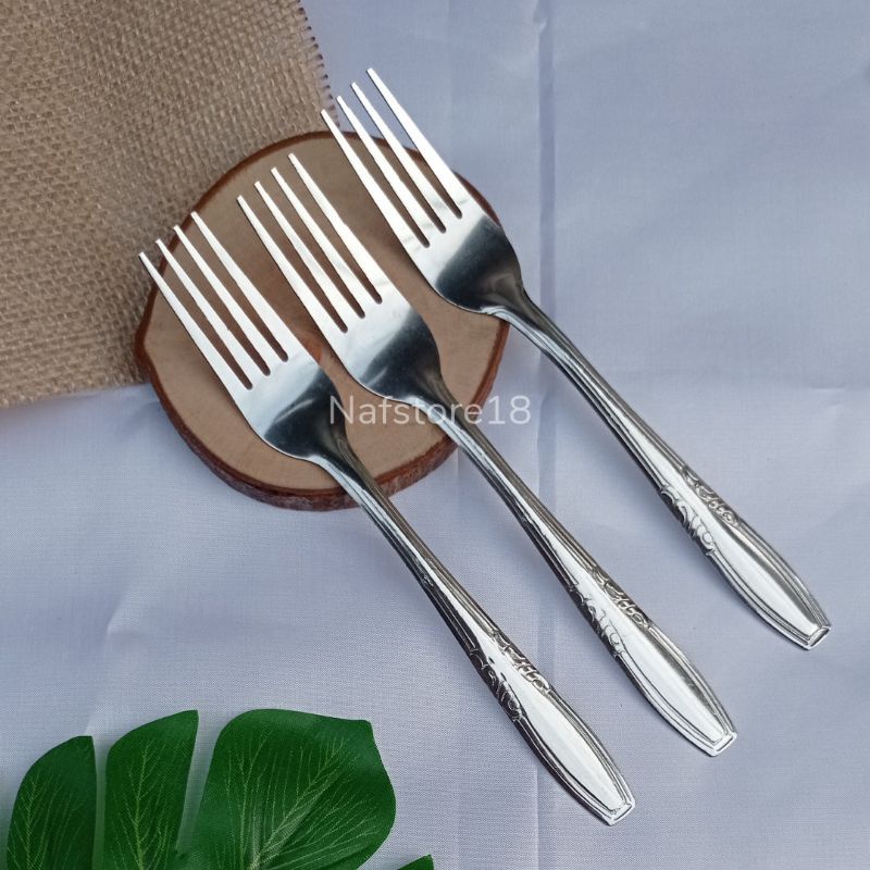 1 lusin Garpu Sendok Makan Stainless steel 303/313 Murah