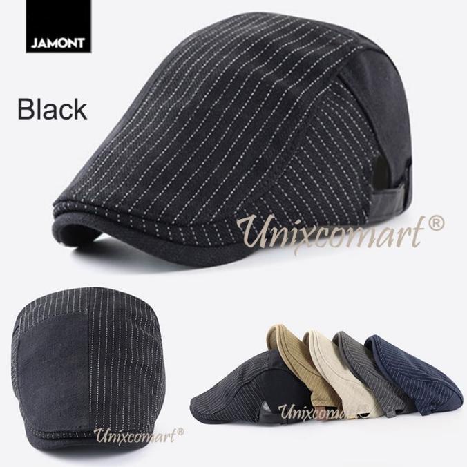Topi Newsboy DAVID Jamont Flat Hat Pelukis Copet Patino Sutradara