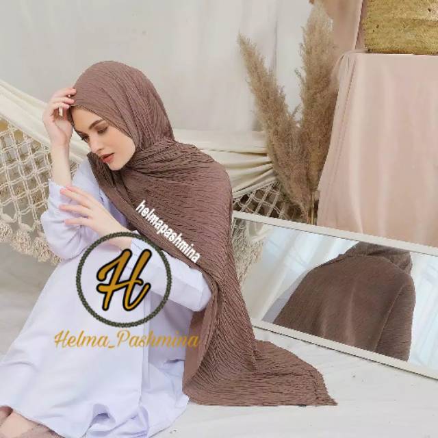 Pashmina plisket zigzag