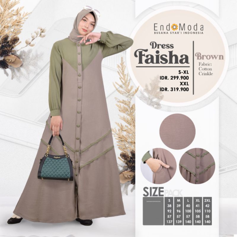 Baju Gamis merk endomoda faisha