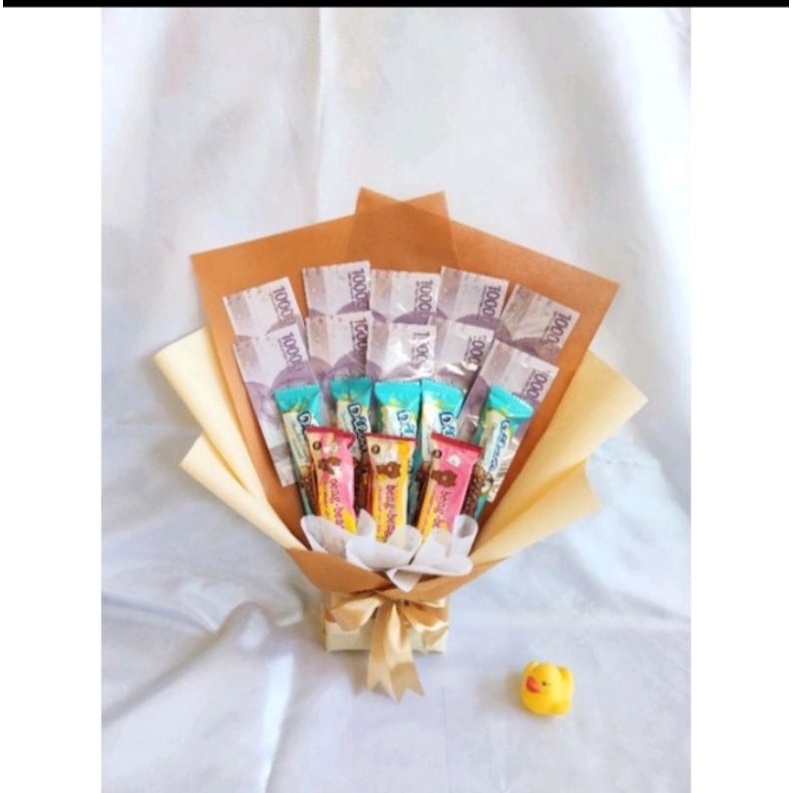 

Buket Snack uang buat hadiah ulang tahun/lamaran/wisuda/dll