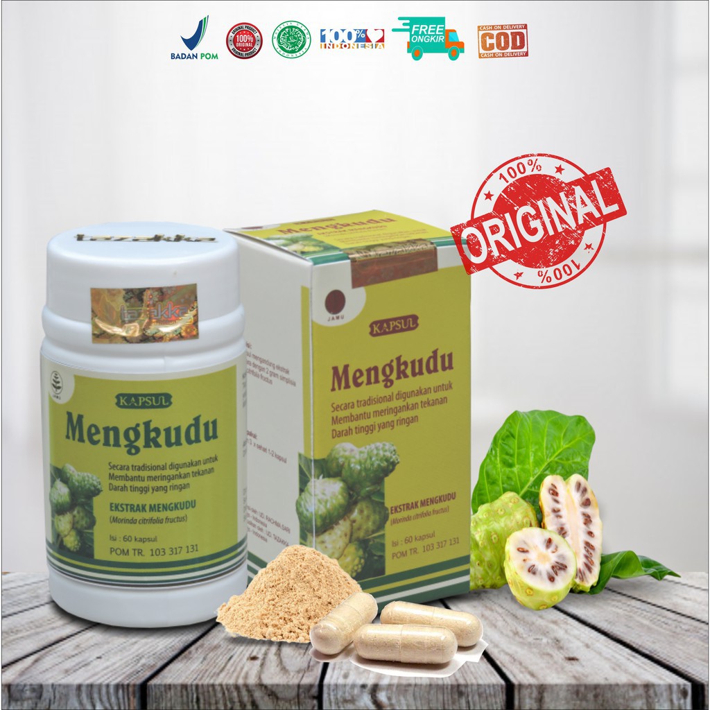 Herbal Darah Tinggi Kapsul Ekstrak Mengkudu Tazakka 60 Kpsl