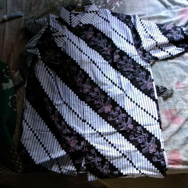 Kemeja Batik Pria/ Hem Batik Kerja/ Seragam Kantor Lengan Panjang Pria