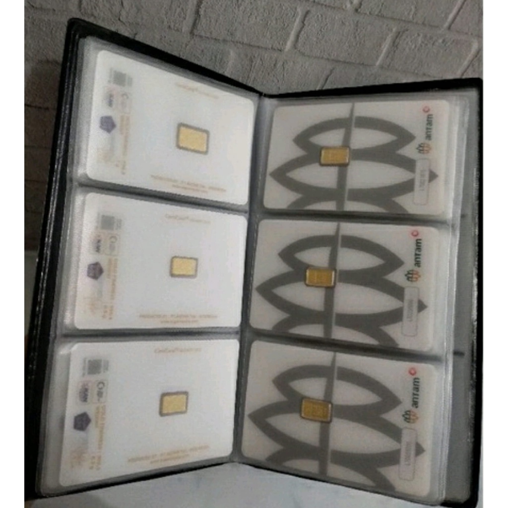 Album Logam Mulia 3 Susun / Dompet Logam Mulia Tempat Penyimpanan LM Mini Gold Big Gold UBS King Hal