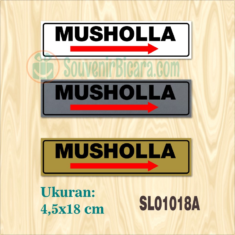 

Sign Label Penunjuk - MUSHOLLA KANAN - SL010018a